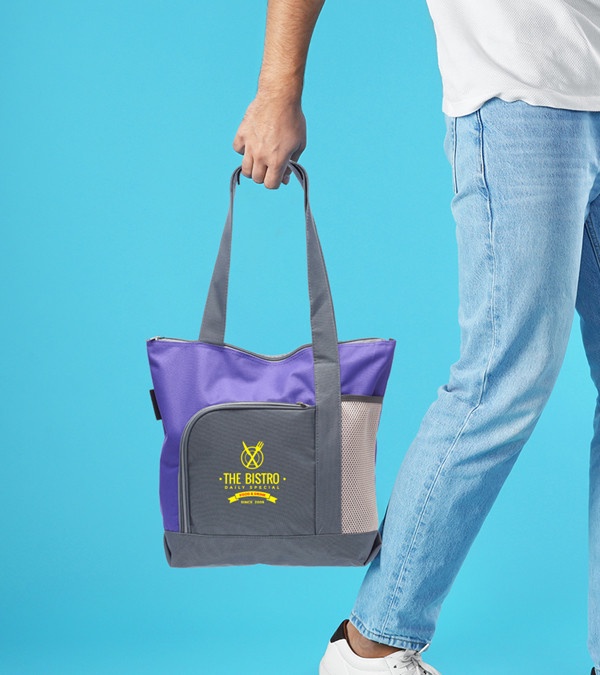 The Go Getter Two Tone Tote bags