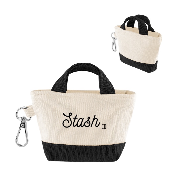 12 Oz. Recycled Cotton Mini Tote Bag Charm