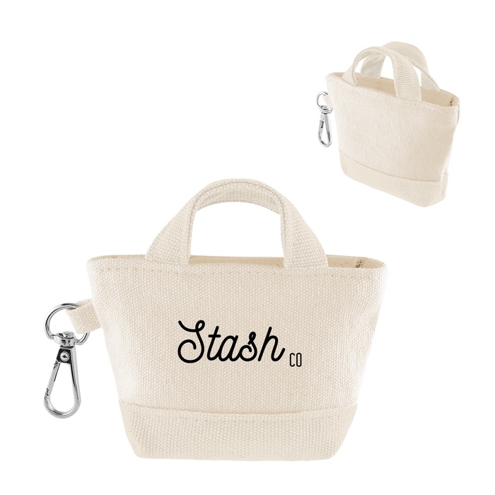 12 Oz. Recycled Cotton Mini Tote Bag Charm