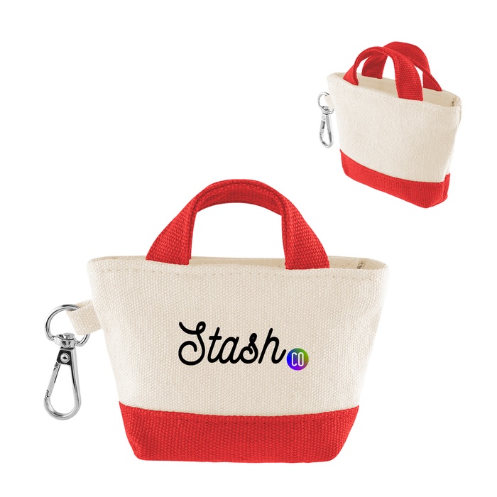 12 Oz. Recycled Cotton Mini Tote Bag Charm