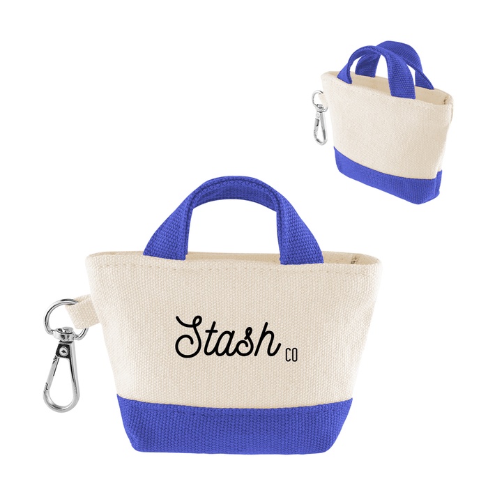 12 Oz. Recycled Cotton Mini Tote Bag Charm