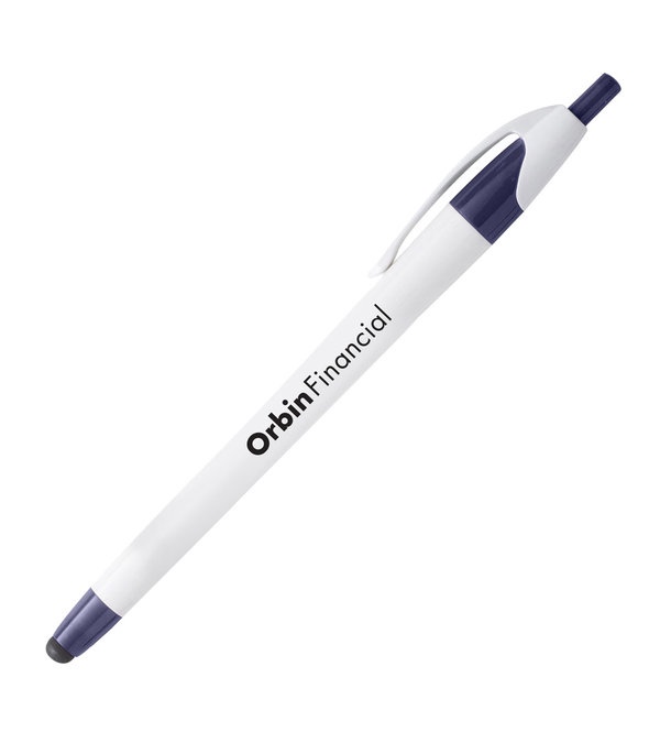 Comfy Curvy Stylus Tip Pen - White