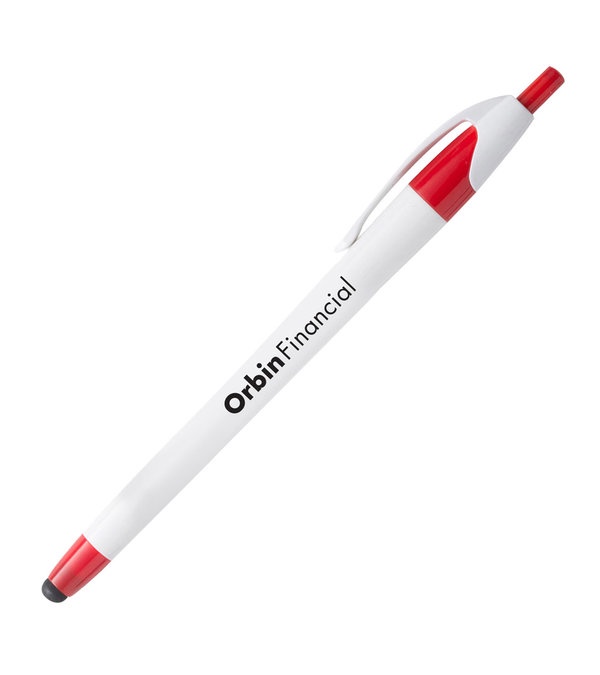 Comfy Curvy Stylus Tip Pen - White