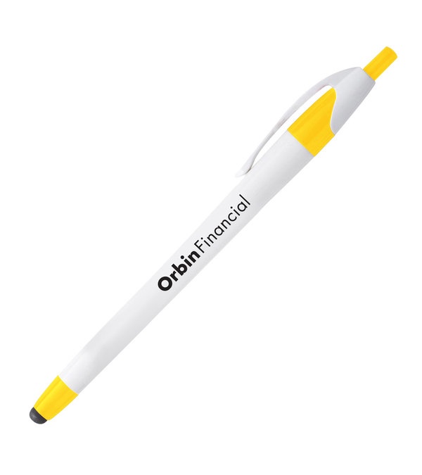Comfy Curvy Stylus Tip Pen - White