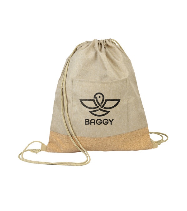Kraft Cork Drawstring Backpack