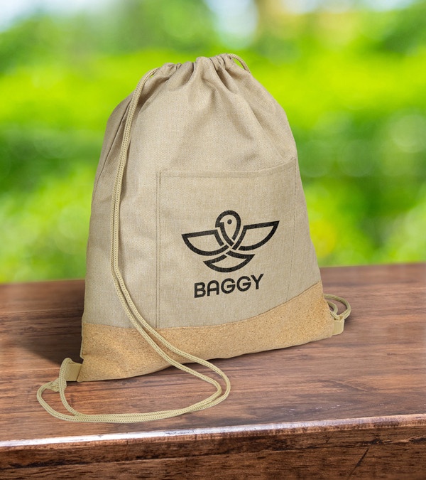 Kraft Cork Drawstring Backpack