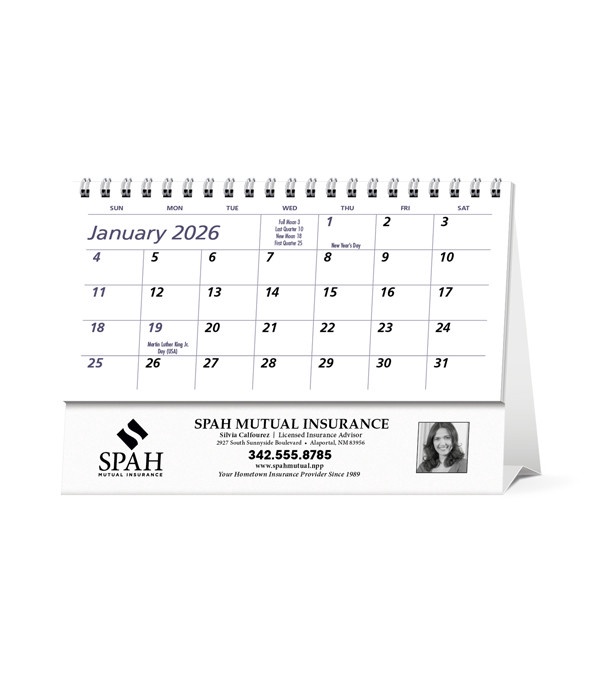 Econo Desk Calendar 2026