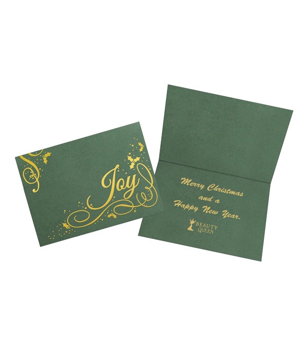 Premium Holly Berry Joy Holiday Card