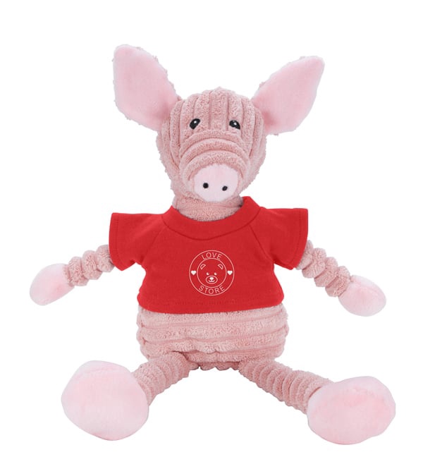 Teddy Bear Cordies with T-Shirt - Pig