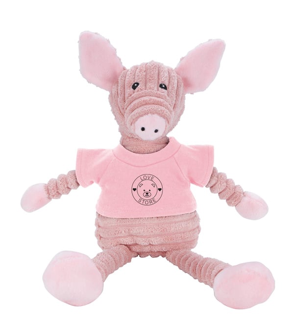 Teddy Bear Cordies with T-Shirt - Pig
