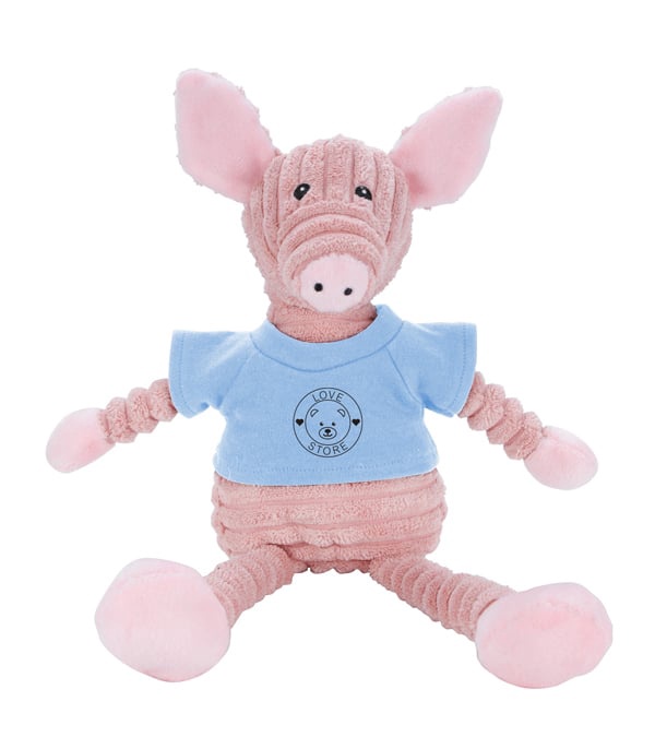 Teddy Bear Cordies with T-Shirt - Pig