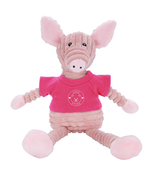 Teddy Bear Cordies with T-Shirt - Pig