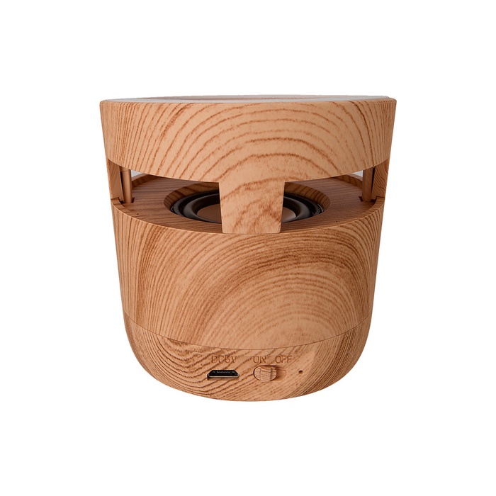 Woodgrain Wireless Charging Pad and Speaker