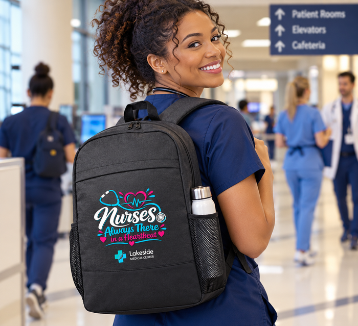 Nurses Laptop Backpack Gift with Personalization