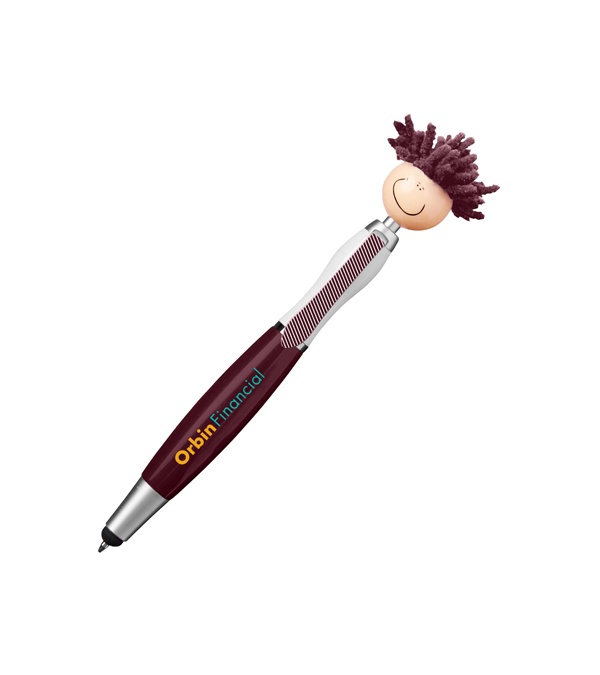 MopTopper Stylus Pen with Screen Cleaner