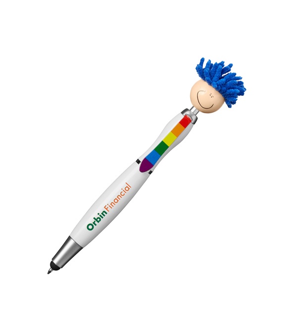 MopTopper Stylus Pen with Screen Cleaner