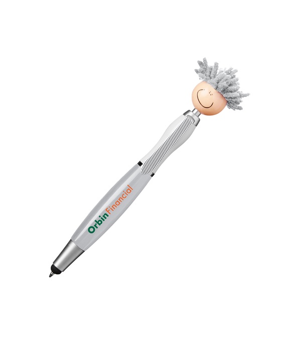 MopTopper Stylus Pen with Screen Cleaner