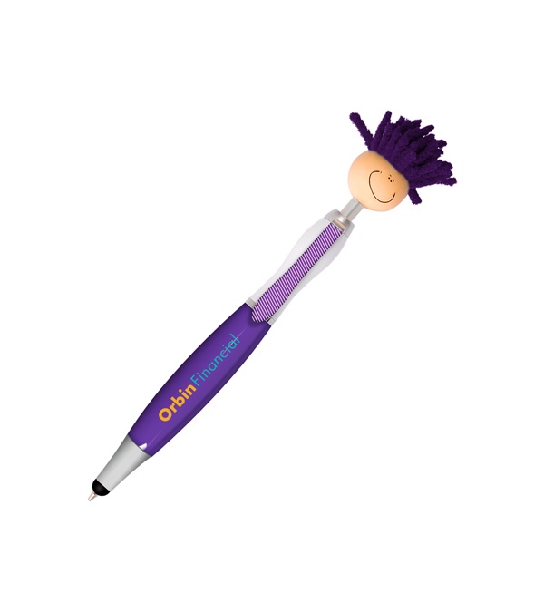MopTopper Stylus Pen with Screen Cleaner