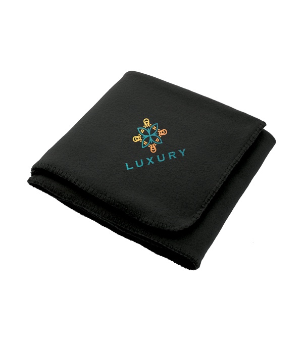 100% Recycled PET Fleece Blanket - Full Color Imprint