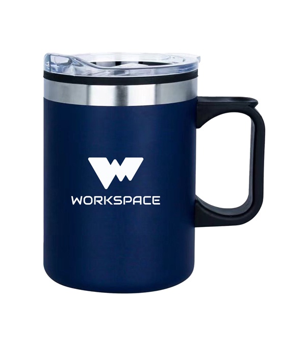 14 oz. Pisa Double Wall Insulated Mug - Screen Print