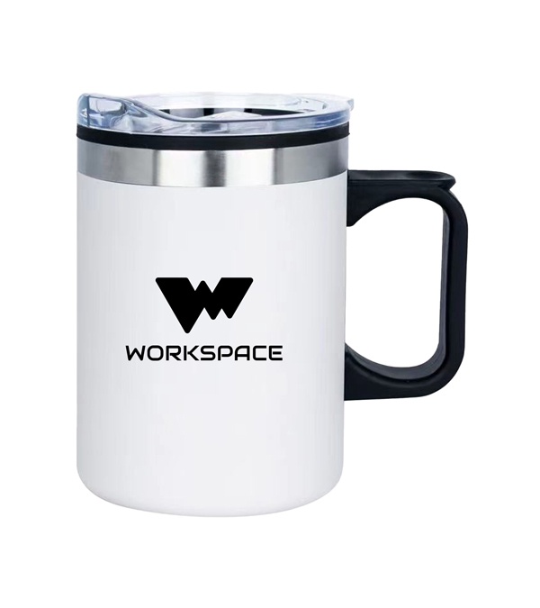 14 oz. Pisa Double Wall Insulated Mug - Screen Print