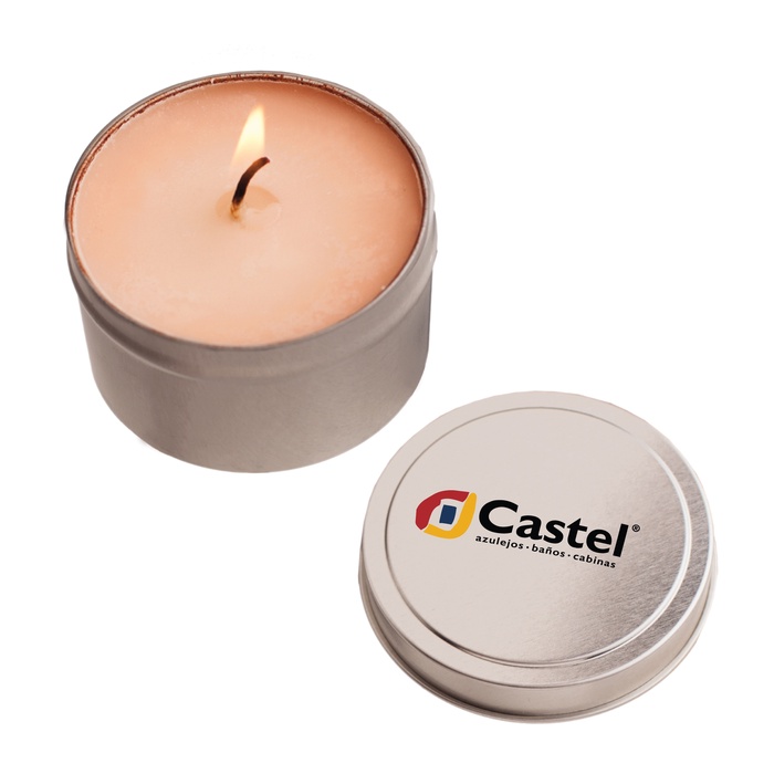 4 oz. Scented Candle in Custom Round Tins