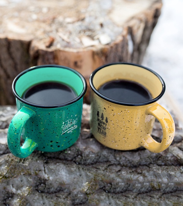 13 oz. Ceramic Campfire Coffee Mugs