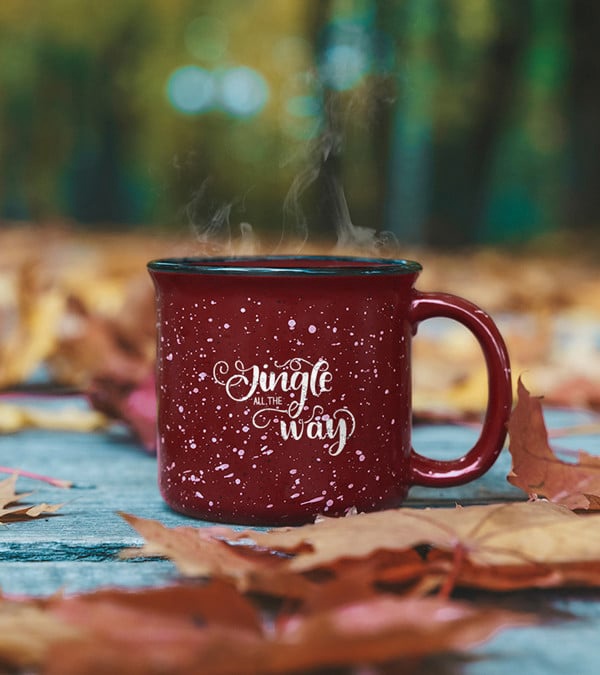 13 oz. Ceramic Campfire Coffee Mugs