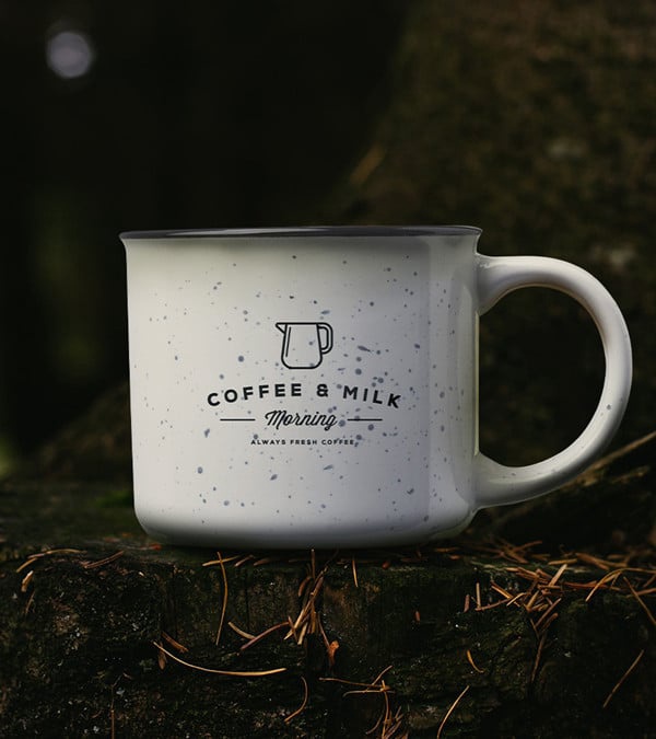13 oz. Ceramic Campfire Coffee Mugs