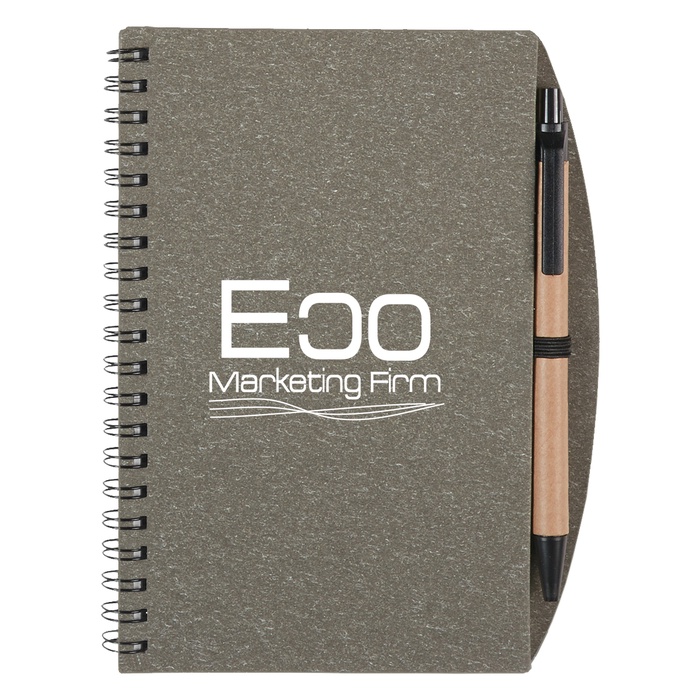 5 x 7 Eco-Inspired Spiral Notebook & Pen