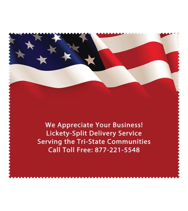 Patriotic Custom Microfiber Cloth