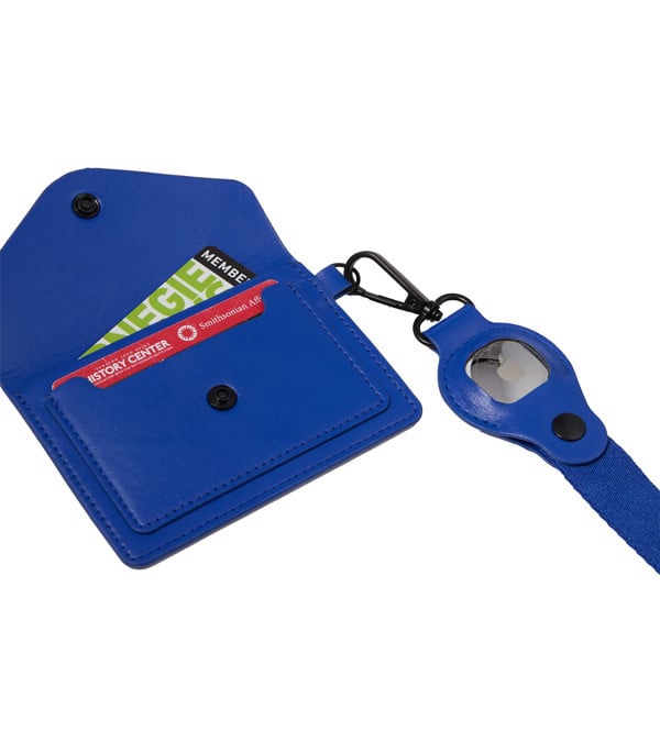 Recycled Wrist Lanyard with Card Holder