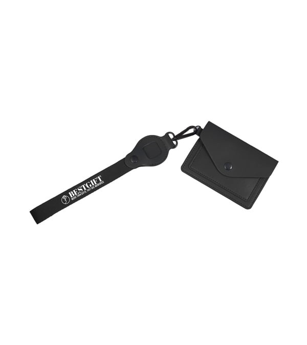 Recycled Wrist Lanyard with Card Holder