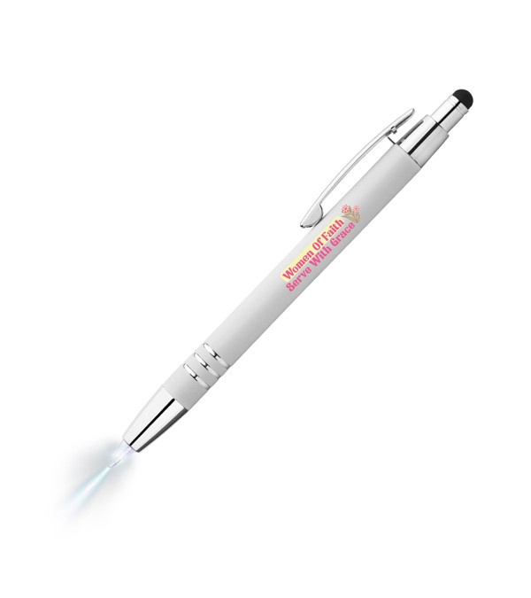 Women of Faith Celena Lighted Tip Soft Touch Stylus Pen