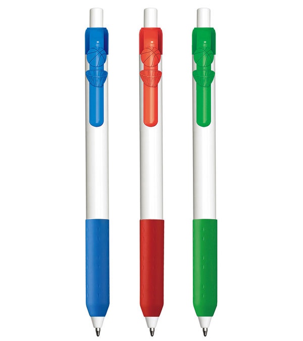 Alamo White Barrel Pen with Airplane Clip