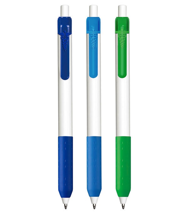 Alamo White Barrel Pen with Medical Clip