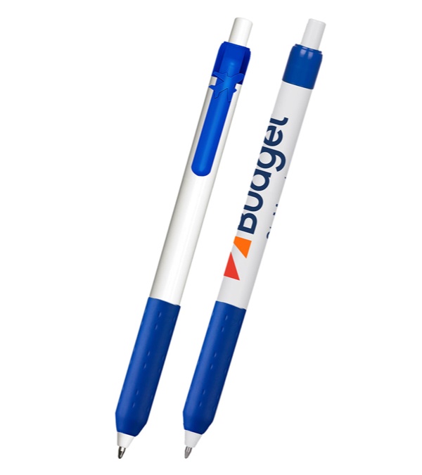 Alamo White Barrel Pen with Airplane Clip