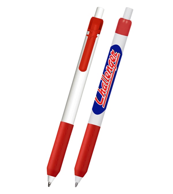 Alamo White Barrel Pen with Airplane Clip