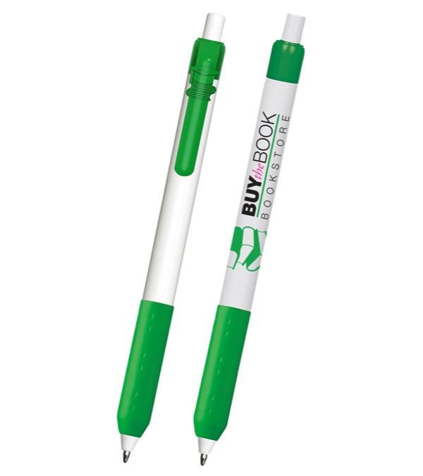 Alamo White Barrel Pen with Education Clip