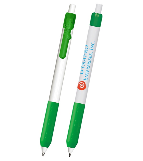 Alamo White Barrel Pen with Football Clip
