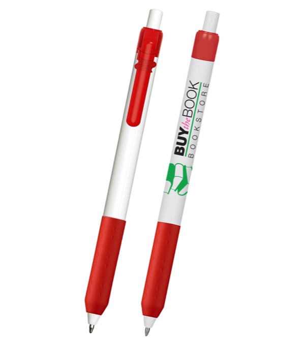 Alamo White Barrel Pen with Education Clip
