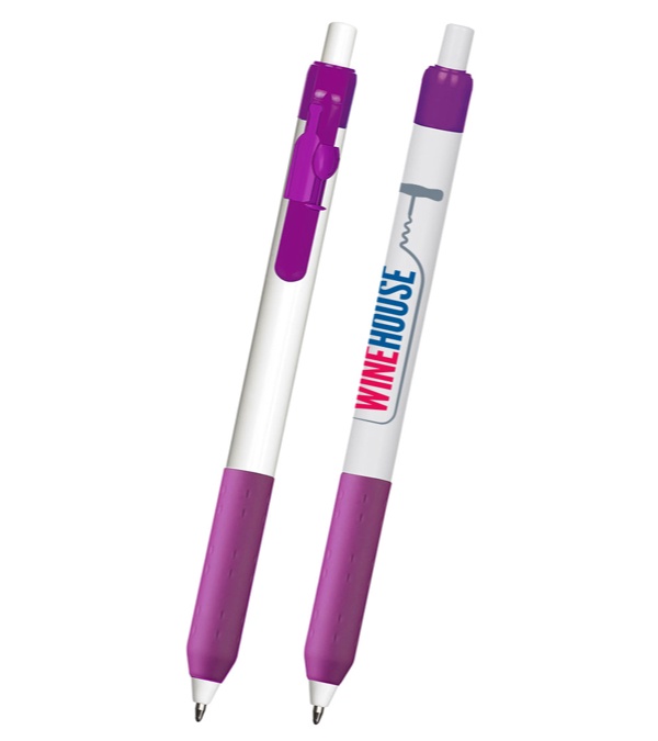 Alamo White Barrel Pen with Wine Clip