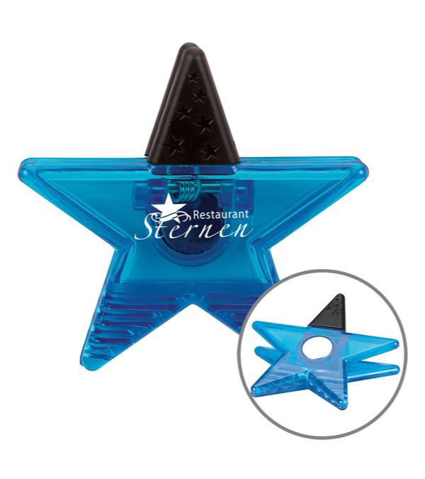 Custom Star Magnetic Clip - Single Color Imprint