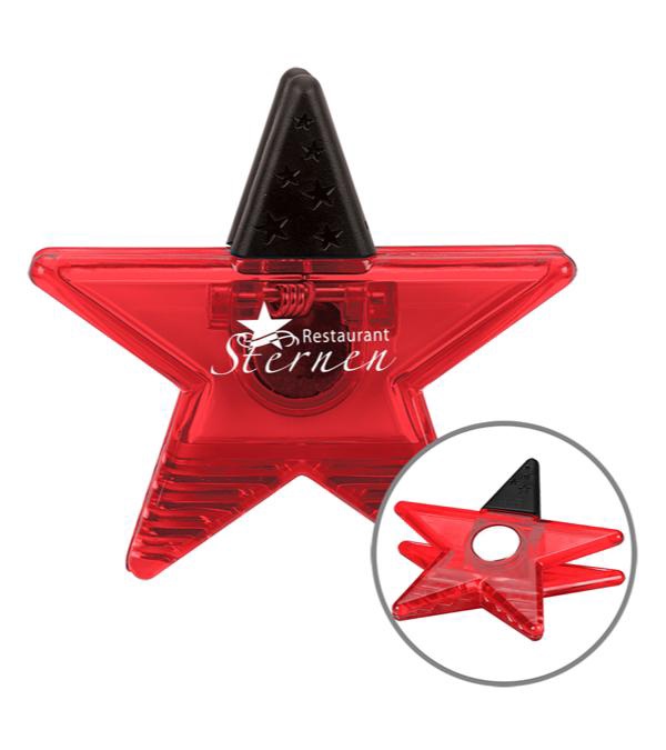 Custom Star Magnetic Clip - Single Color Imprint