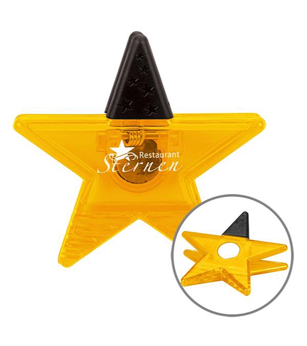 Custom Star Magnetic Clip - Single Color Imprint