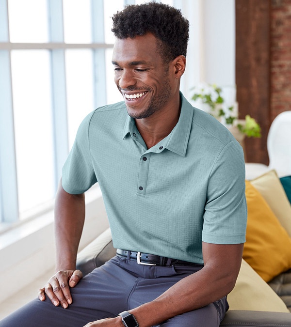 North End Men's Replay Recycled Polo - Embroidery