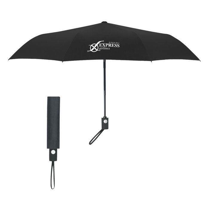 43" Telescoping Folding Auto Umbrella