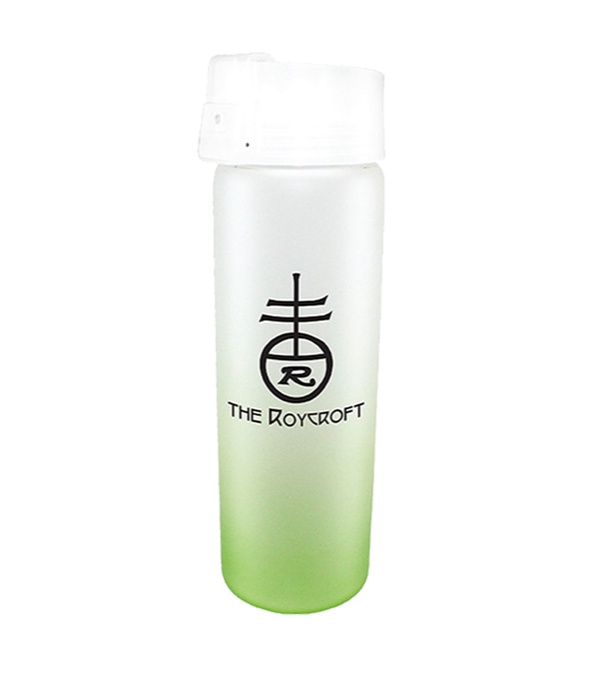 20 oz. Halcyon® Frosted Glass Bottle with Frosted Flip Top Lid