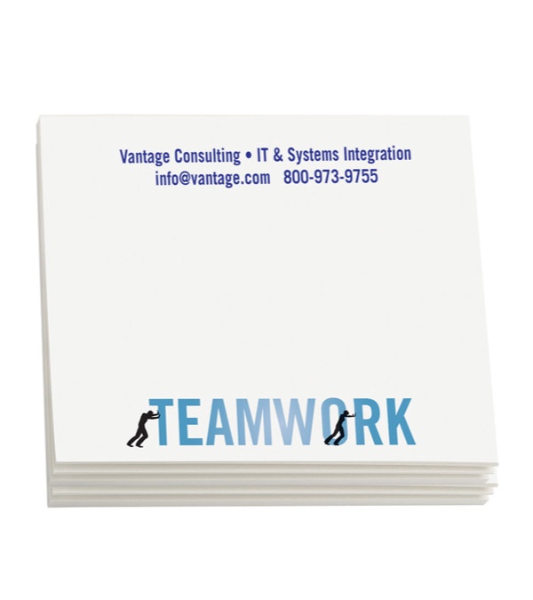 Sticky Note Pads - Teamwork 4&quot; x 3&quot; (50 sheets)