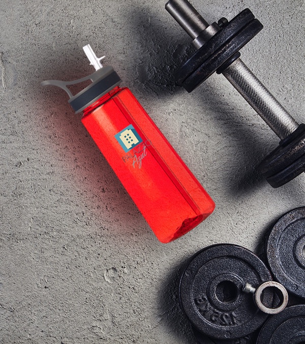 22 oz. Sports Water Bottles with Straw